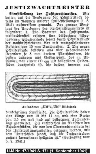 Justizwachtmeister 1941